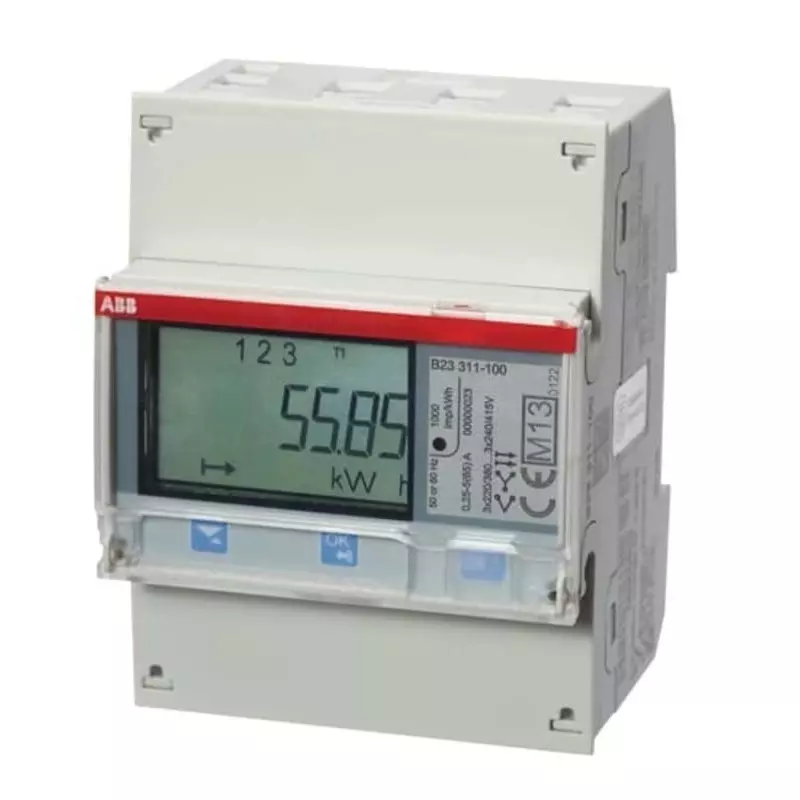 ABB 3 Phase LCD Energy Meter, 2CMA100168R1000