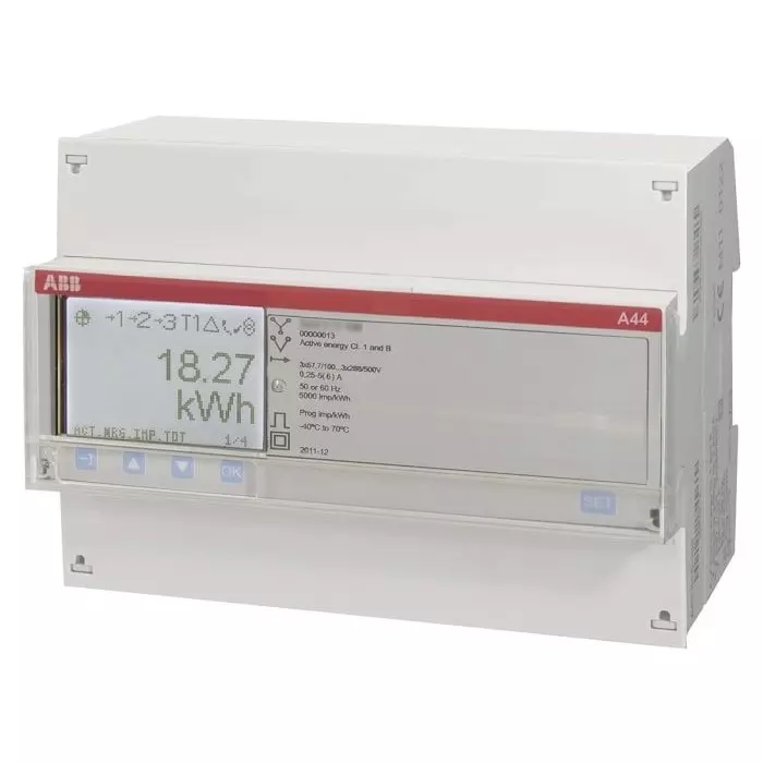 ABB 3 Phase LCD Energy Meter, Type Transformer Connected, 2CMA170545R1000A44 552-100