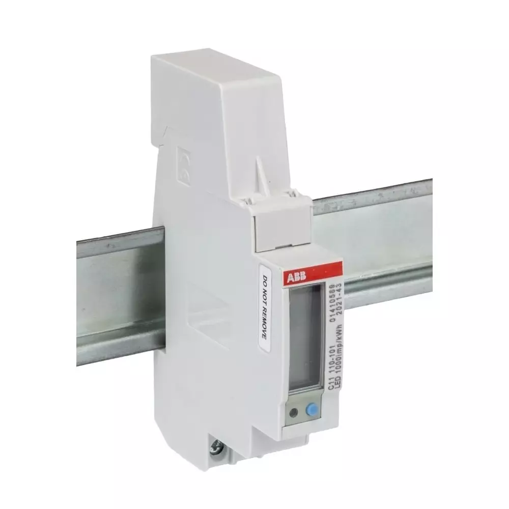 ABB 1 Phase LCD Energy Meter, Type Electronic, 2CMA103571R1000C11