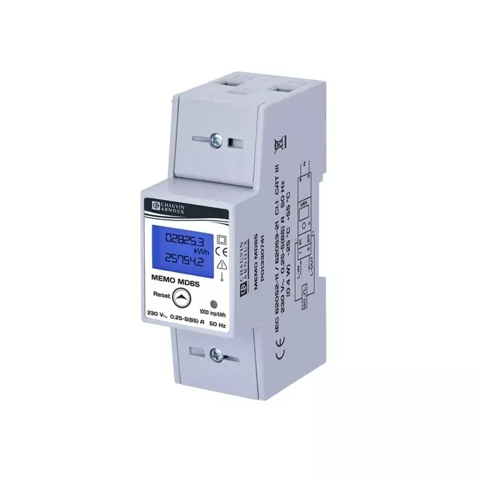 CHAUVIN ARNOUX 1 Phase LCD Energy Meter, P01330741