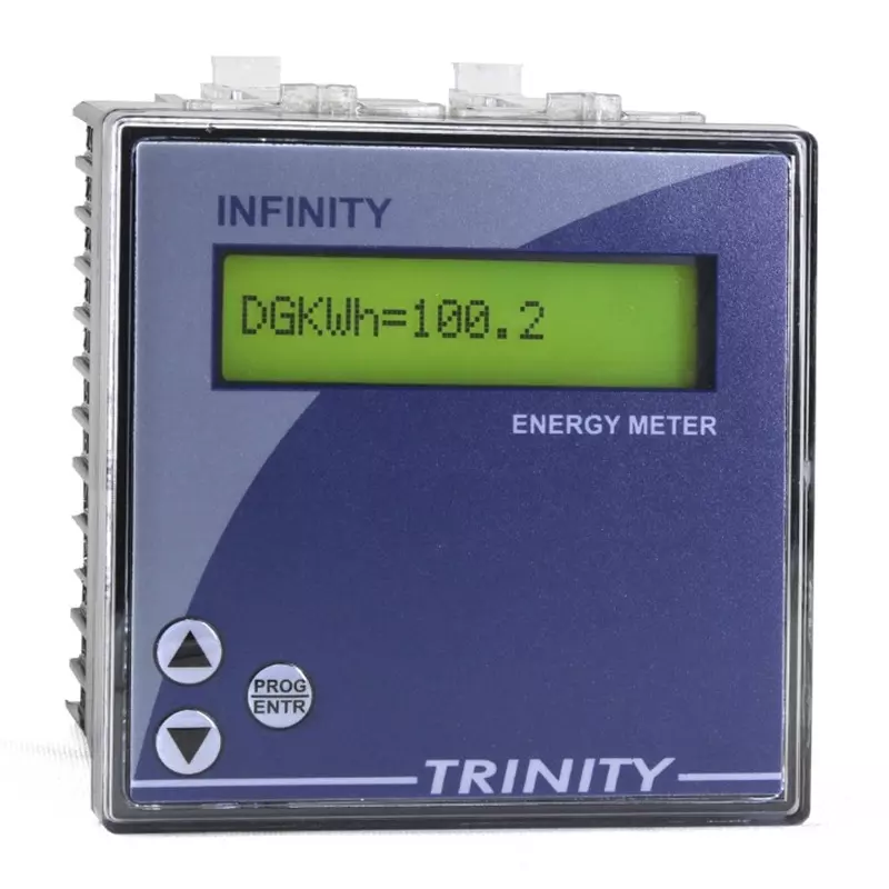 TRINITY Digital Energy Meter Infinity Dual KWh (EB & DG) + RS485, 16 x 1 LCD, Whole Current (0-60 Amp)