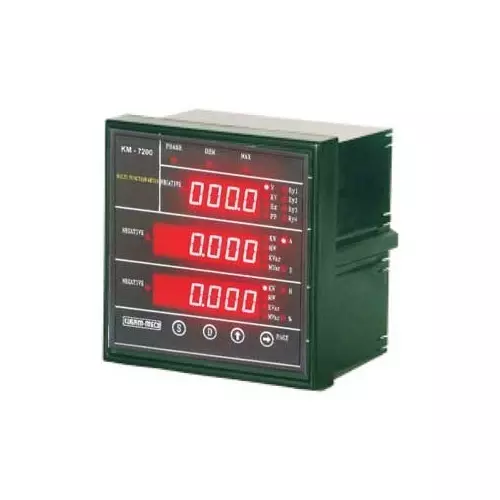 KUSAM-MECO Multifunction Power Meter with 3 Displays (Size 144x144 mm)