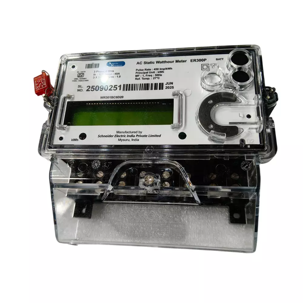 L&T [ Lauritz Knudsen ] ER300P 3 Phase 240 V 4 Wire kWh Meter with LCD Display WR301BC6D20