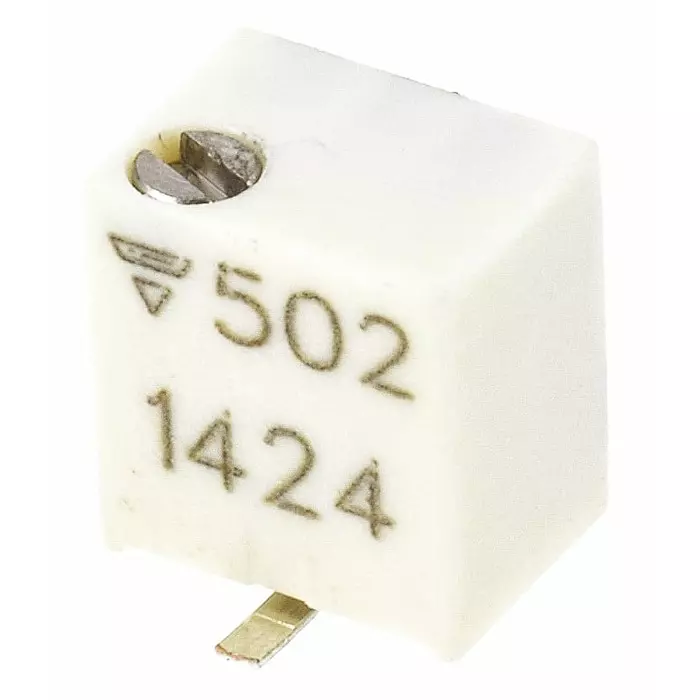 Vishay Surface Mount Trimmer Potentiometer 250 mW Power 5 kΩ Gull Wing Terminal, TSM4YL502KB25 (Pack of 5 Pcs)