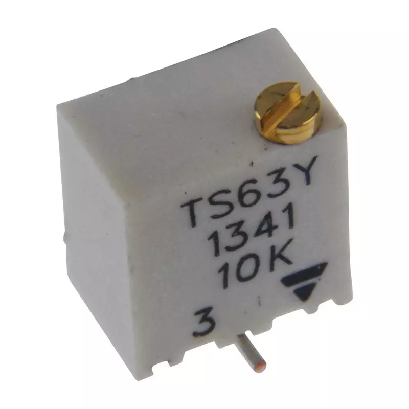 Vishay TRIMMER POTENTIOMETER 10KOHM 13TURN SMD, TS63Y103KR10