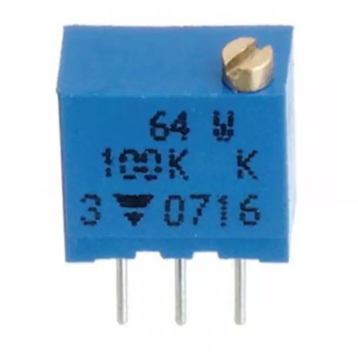 TT Electronics 2 kΩ Through Hole Tri mmer Potentiometer 0.25 W @ 85 °C Top Adjust TT ElectronicsBI 64, 64WR2KLF (Pack of 5)