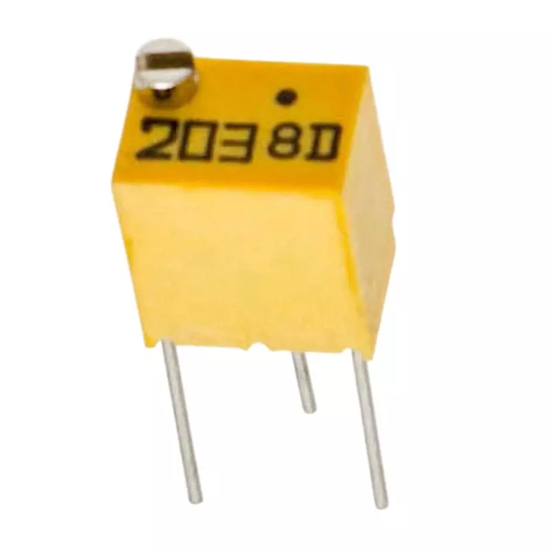 Nidek Trimmer Potentiometer up to 1000 mΩ (DC 500 V) Insulation Resistance, RJ-5EW 20KΩ(203)