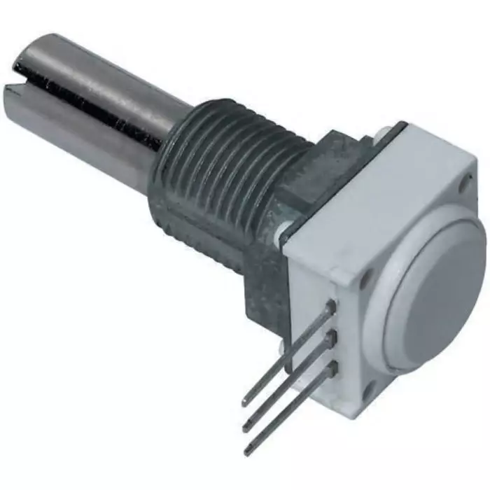 Vishay Panel Mount, Through Hole Rotary Potentiometer 1 W Power 100 Ω Resistance Pin Terminal, 14910F0GJSX10101KA
