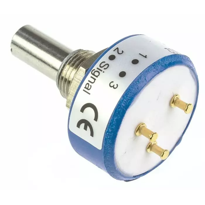 Vishay Panel Mount Rotary Potentiometer 1 W Power 5 kΩ Resistance Turret Terminal, 357B0502MAB251S22