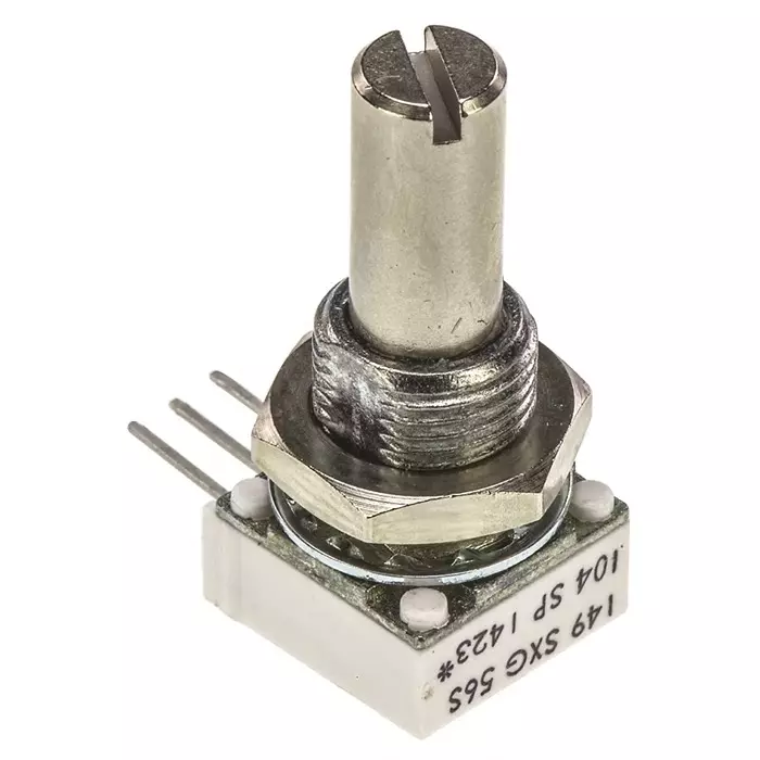 Vishay Panel Mount, Through Hole Rotary Potentiometer 1 W Power 100 kΩ Pin Terminal, BZX584C13-HG3-08 (Pack of 50 Pcs)