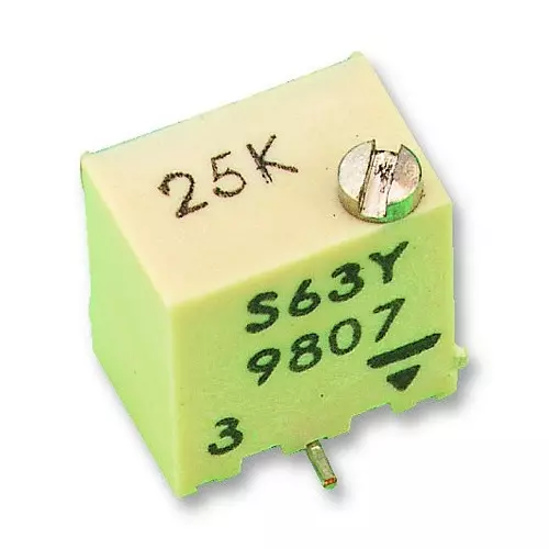 Vishay TRIMMER, POT, 10K, 15TURN, SMD, TS63Y103KT20