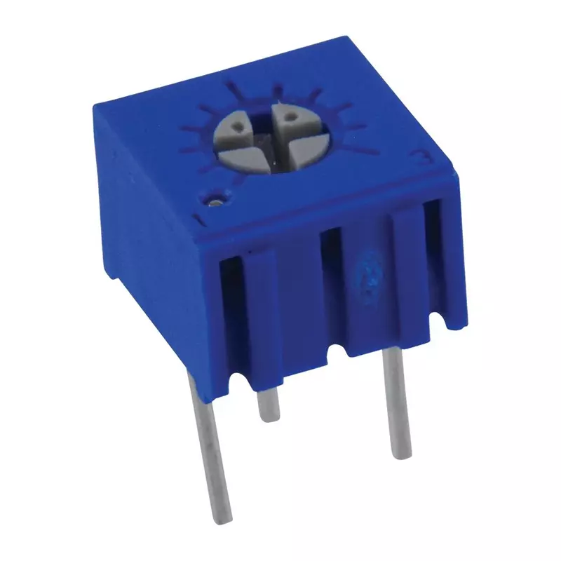 Vishay TRIMMER POTENTIOMETER, 5KOHM 1TURN THROUGH HOLE, T73YE502KT20