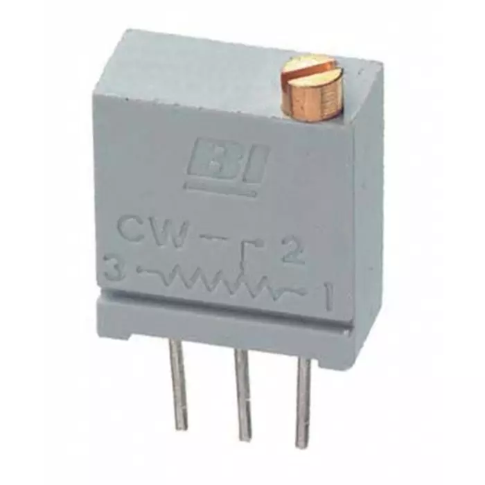 TT Electronics 100 kΩ Through Hole Tri mmer Potentiometer 0.5W Top Adjust TT ElectronicsBI 67, 67WR100KLF (Pack of 5)