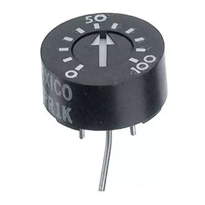 TT Electronics 10 kΩ Through Hole Tri mmer Potentiometer 1W Top Adjust TT ElectronicsBI 93, 93PR10KLF