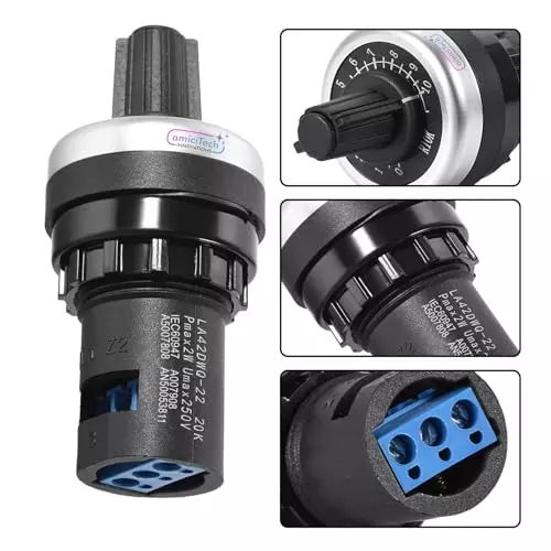 amicitech-rotary-potentiometer-switch-20-k-ohm-22-mm-panel-mount-250-v-2-w-5-resistance-for-motors-inverters-and-diy-projects