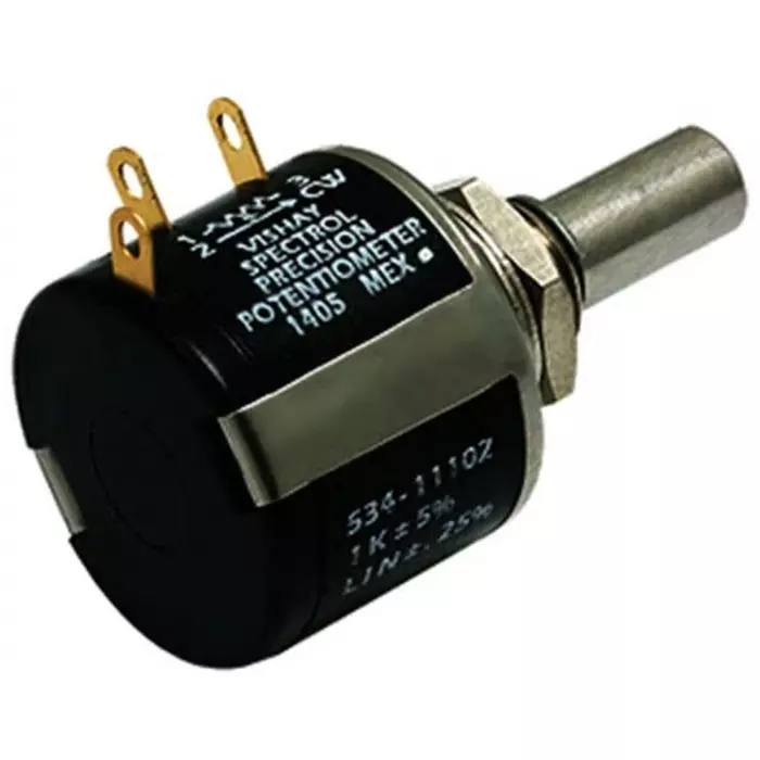 Vishay Panel Mount Rotary Potentiometer 2 W Power 500 Ω Resistance Solder Lug Terminal, 534B1501JC8872