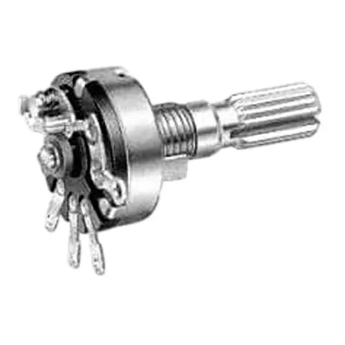 ALPHA Potentiometer Panel Mount Solder Lug Termination 100 kOhms Resistance, RV170F-10-20K-B100K-3021
