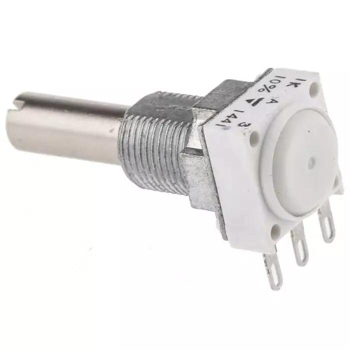 Vishay Panel Mount Rotary Potentiometer 1 W Power 1 kΩ Solder Lug Terminal, P11S1V0FLSY00102KA (Pack of 60 Pcs)