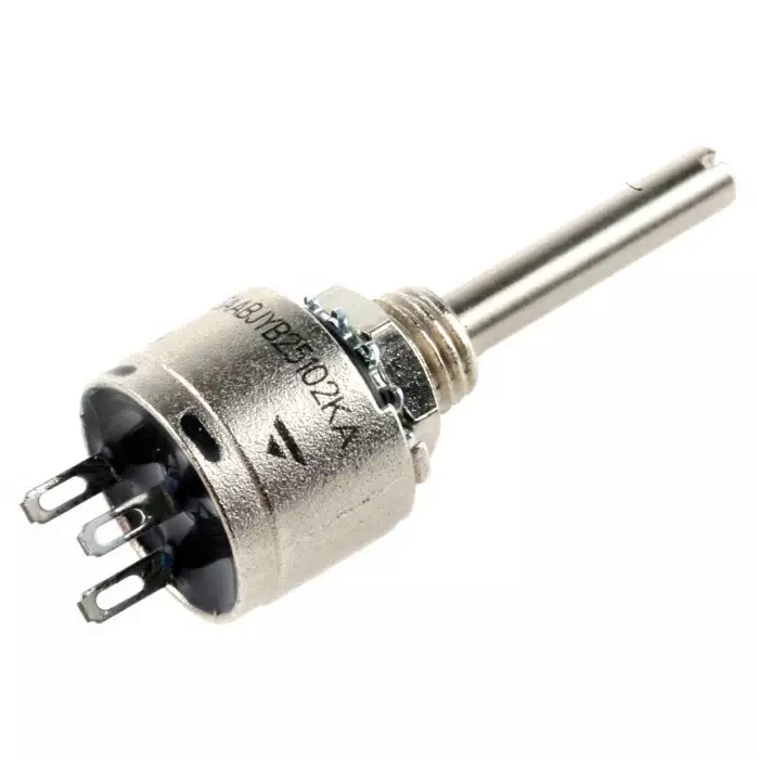 Vishay Panel Mount Rotary Potentiometer 750 mW Power 1 kΩ Resistance Solder Lug Terminal, PRV6SAABJYB25102KA