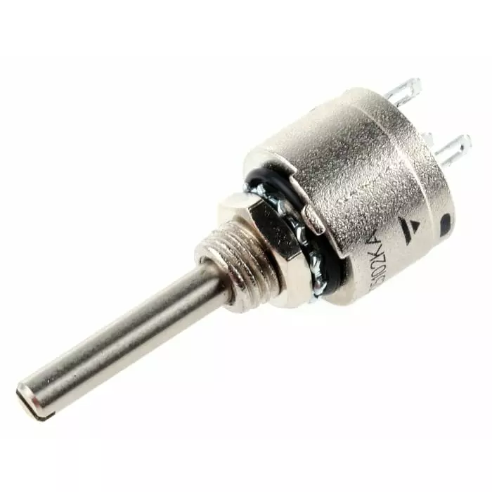 Vishay Panel Mount Rotary Potentiometer 750 mW Power 1 kΩ Resistance Solder Lug Terminal, PRV6SAABJYB25102KA