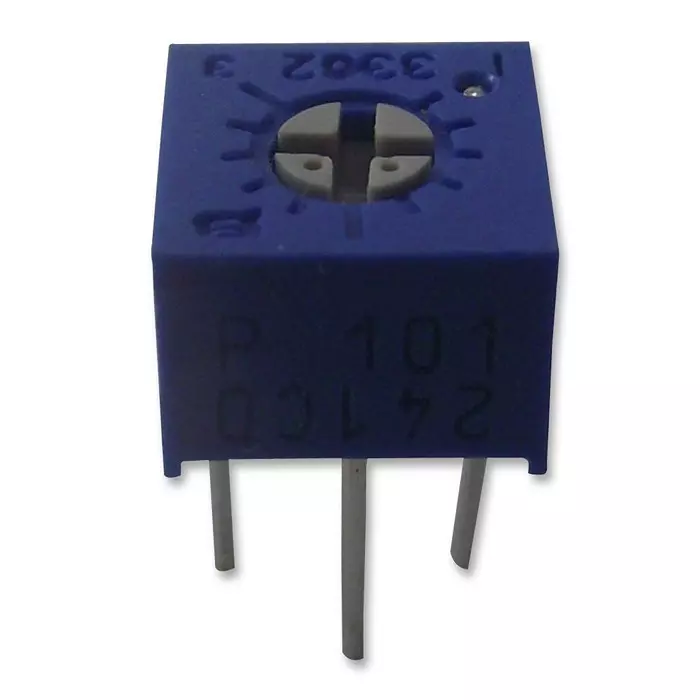 Bourns TRIMMER, POT, 300 OHM, 10%, 1TURN, TH Model No - 3362P-1-301LF