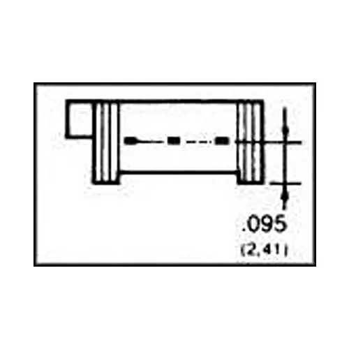 Vishay TRIMMER POTENTIOMETER, 100KOHM 25TURN THROUGH HOLE, 064W104
