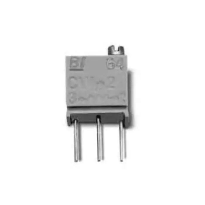 TT Electronics 100 kΩ Through Hole Tri mmer Potentiometer 0.25 W @ 85 °C Top Adjust TT ElectronicsBI 64, 64WR100KLF (Pack of 50)