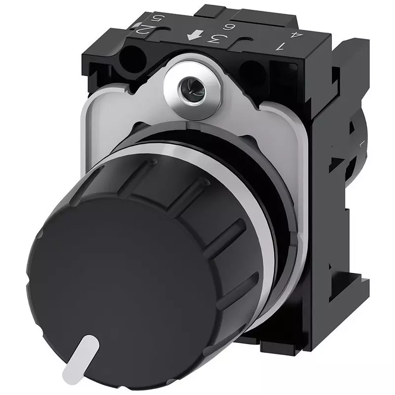 Siemens Potentiometer Panel Mount Screw Termination 10 kOhms Resistance, 3SU12002PS101AA0