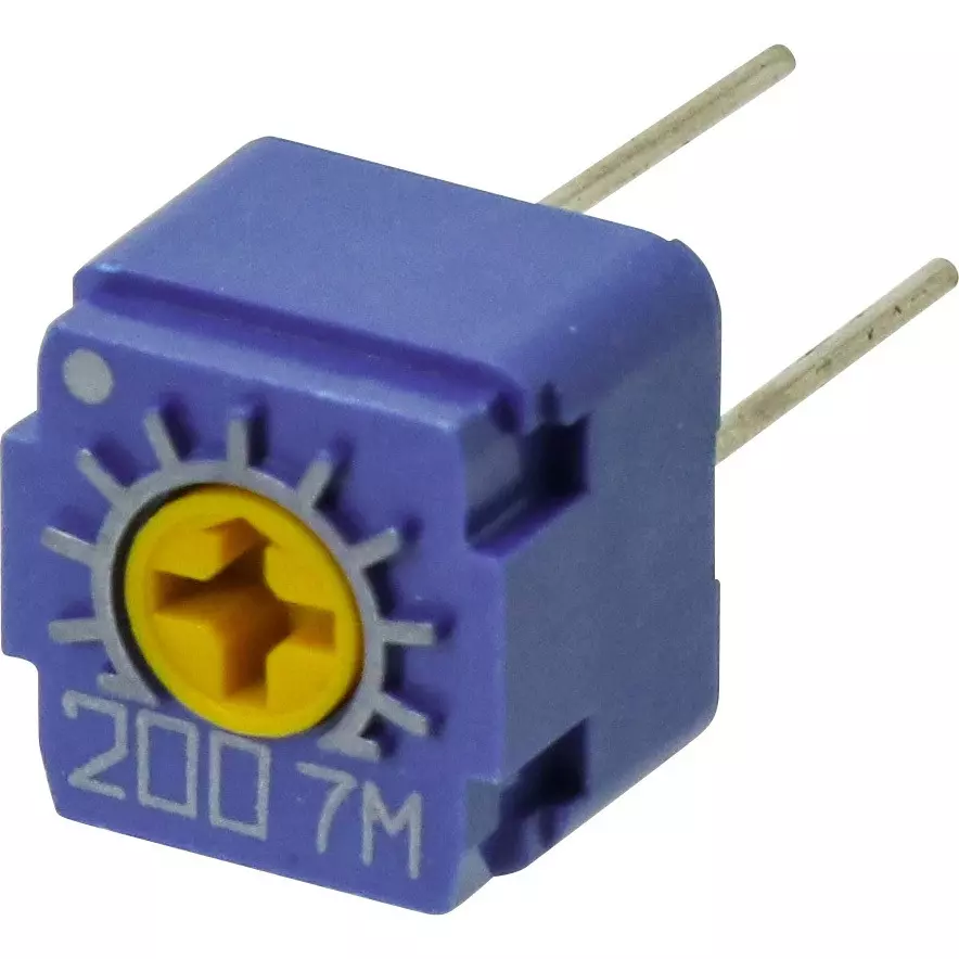 Nidek Trimmer Potentiometer up to 1000 mΩ (DC 500 V) Insulation Resistance, CT-6EP 20Ω(200)