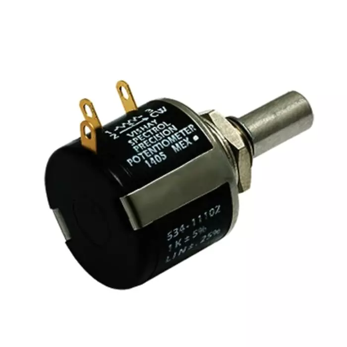 Vishay Bushing Mount Rotary Potentiometer 2 W Power 5 kΩ Resistance Turret Terminal, 534-1-1-502