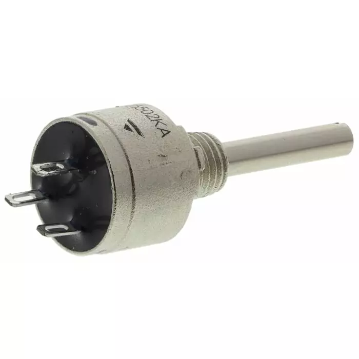 Vishay Panel Mount Rotary Potentiometer 750 mW Power 5 kΩ Resistance Solder Lug Terminal, PRV6SAABJYB25502KA
