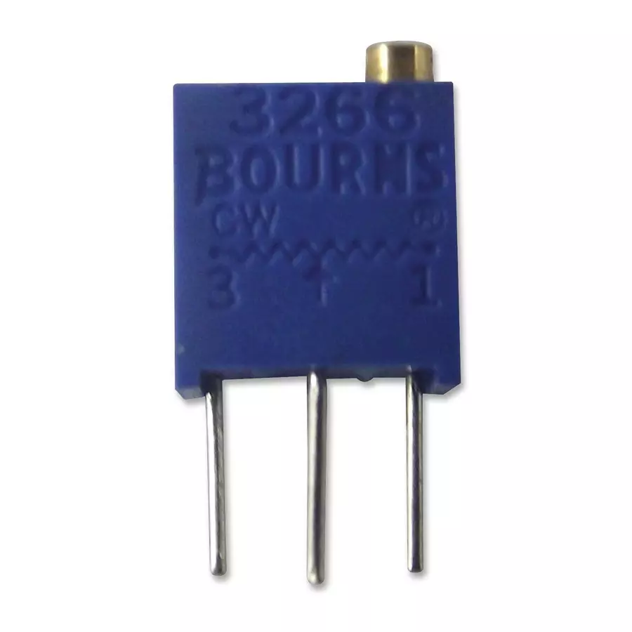 Bourns TRIMMER, POT, 100K, 12TURN, TH Model No - 3266P-1-104LF