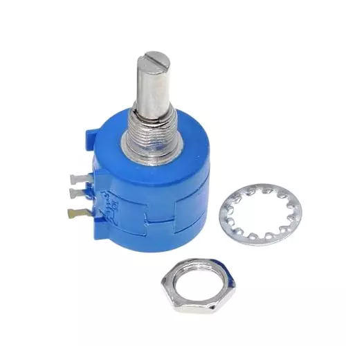 amiciTech Multiturn Potentiometer 2 W Power 10-Turn Precision 20 K Ohm ±5% Tolerance, 3590S