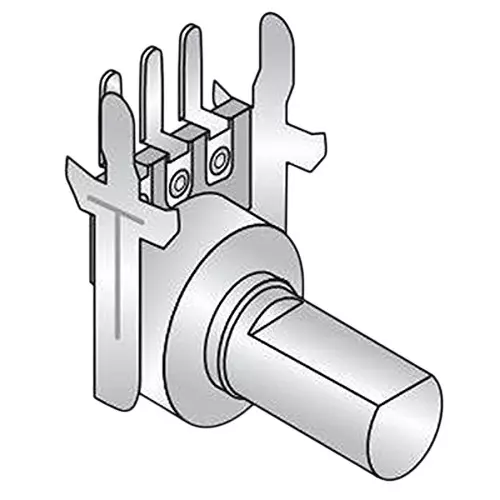 ALPHA Potentiometer PCB Mount Through Hole Termination 1 MOhms Resistance, RV120F-20-15F-A1M-0075