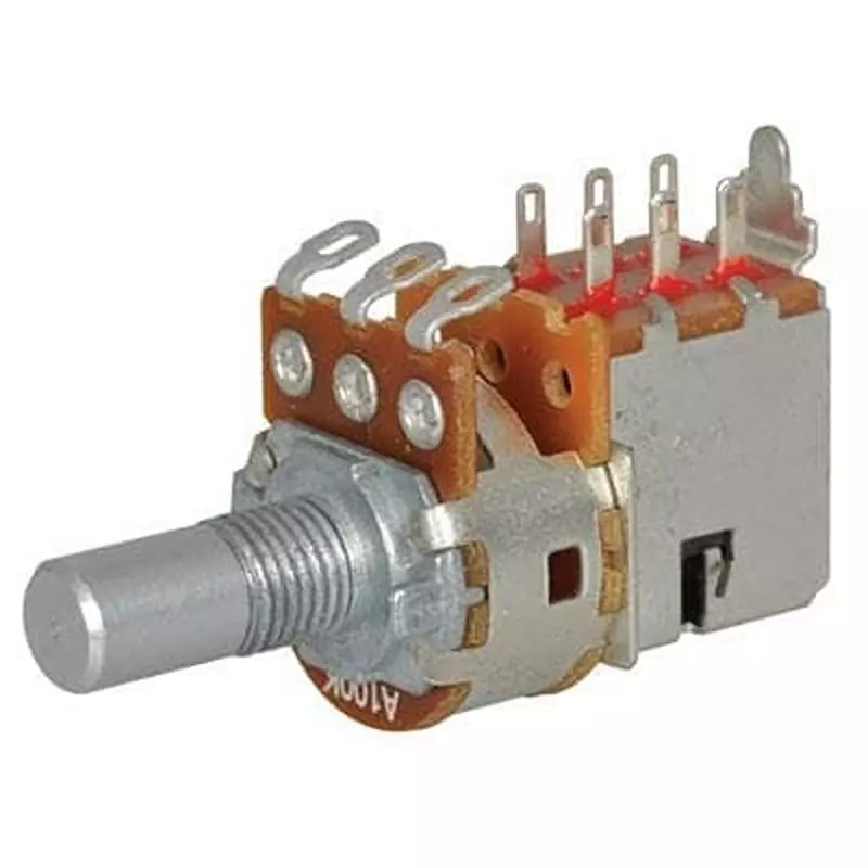 ALPHA Potentiometer Panel Mount Solder Lug Termination 100 kOhms Resistance, RV16BF-10-15R1-B100K-LA