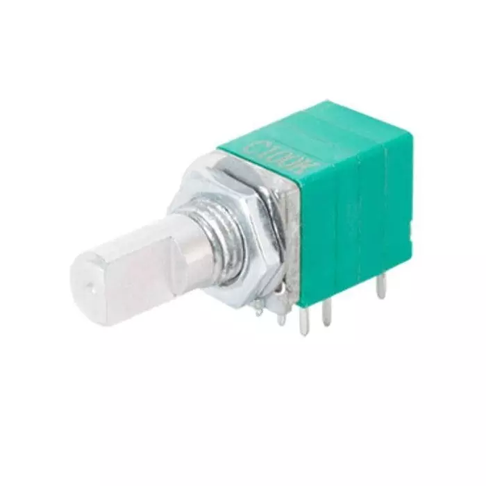 Same Sky Potentiometer PCB Mount Through Hole Termination 100 kOhms Resistance, PTN09S2-H100115DC