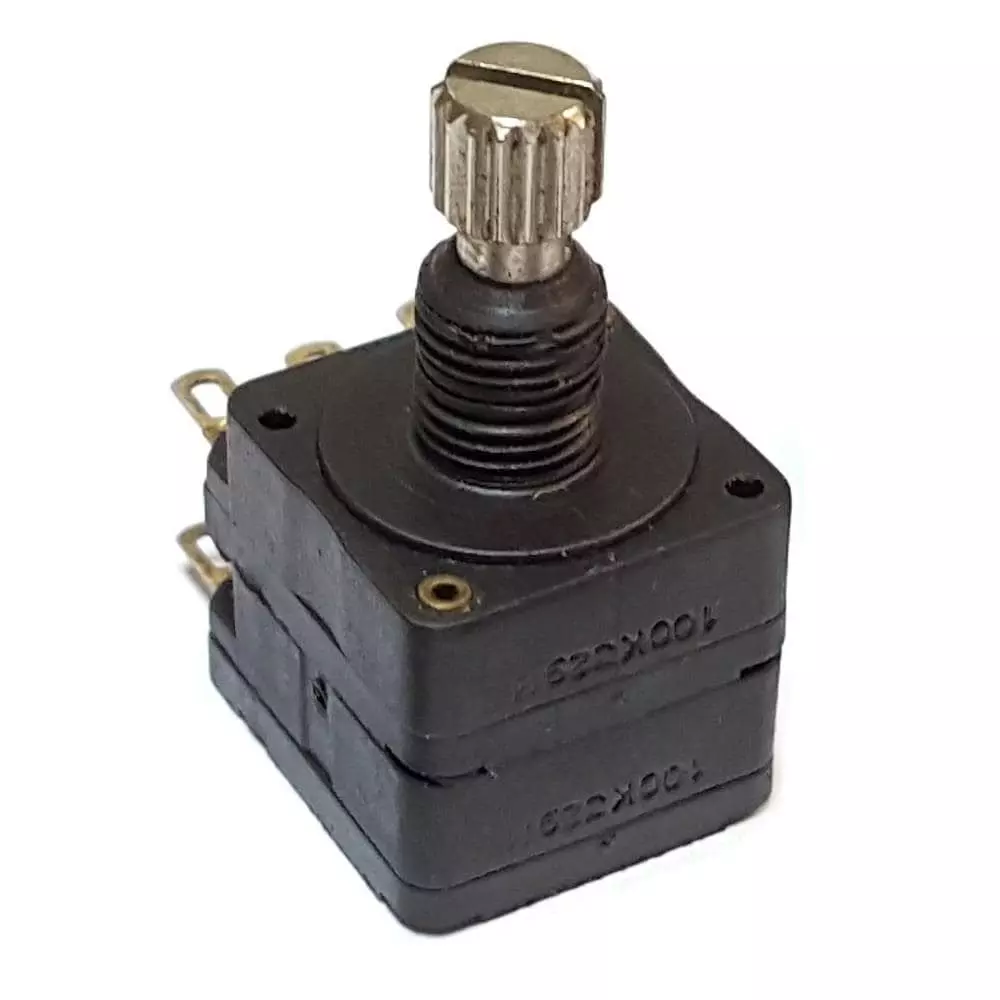 Piher Potentiometer PCB Mount PC Pin Termination 25 kOhms Resistance, PC16SV-10IP06-253A-2020