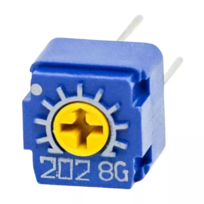 Nidek Trimmer Potentiometer up to 1000 mΩ (DC 500 V) Insulation Resistance, CT-6EP 2KΩ(202)