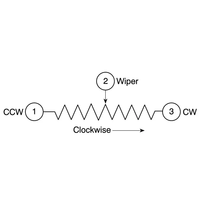 Vishay Through Hole Trimmer Resistor 1/2 W Power 50 kΩ Resistance Pin Terminal, 14910F0GJSX10102KA