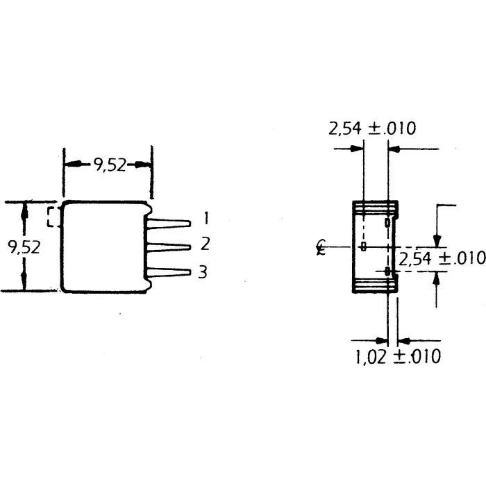 Vishay Through Hole Trimmer Resistor 1/2 W Power 50 kΩ Resistance Pin Terminal, 14910F0GJSX10102KA