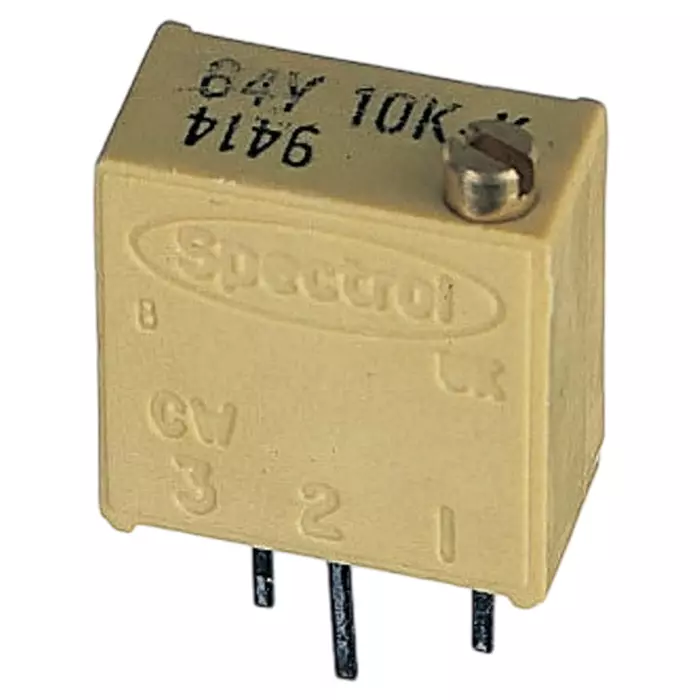 Vishay Through Hole Trimmer Resistor 1/2 W Power 500 kΩ Resistance Pin Terminal, VS-1ENH02HM3/84A