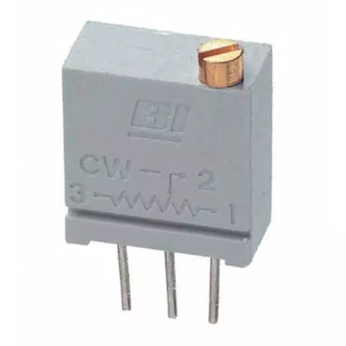 TT Electronics 10 kΩ Through Hole Tri mmer Potentiometer 0.5W Top Adjust TT ElectronicsBI 67, 67WR10KLF (Pack of 5)