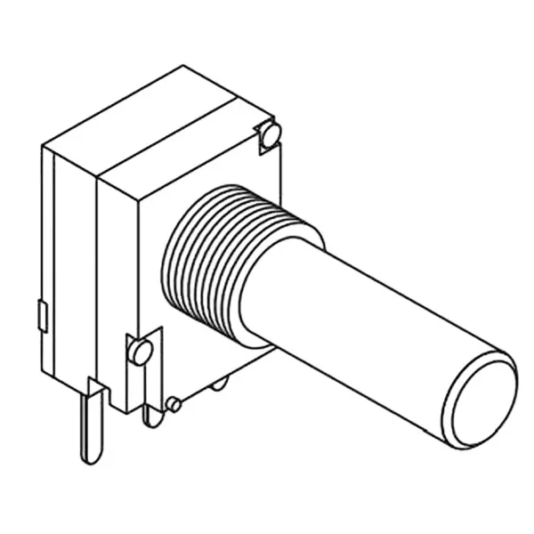 ALPHA Potentiometer PCB Mount Through Hole Termination 10 kOhms Resistance, RD901F-20-15R-B10K-00L1