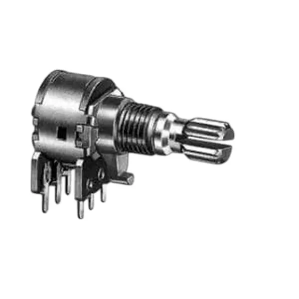 ALPHA Potentiometer PCB Mount Through Hole Termination 50 kOhms Resistance, RV122F-20-15F-A50K-0072