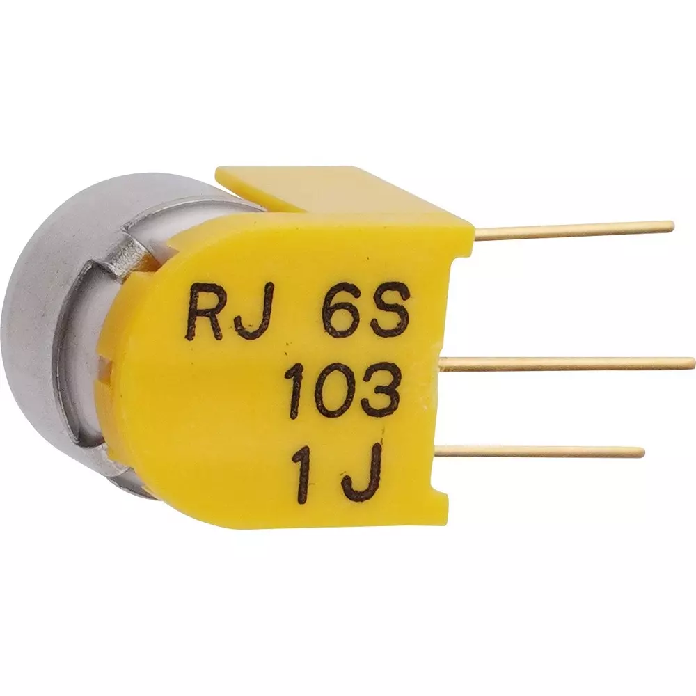 Nidek Trimmer Potentiometer up to 1000 mΩ (DC 500 V) Insulation Resistance, RJ-6S 10KΩ(103)
