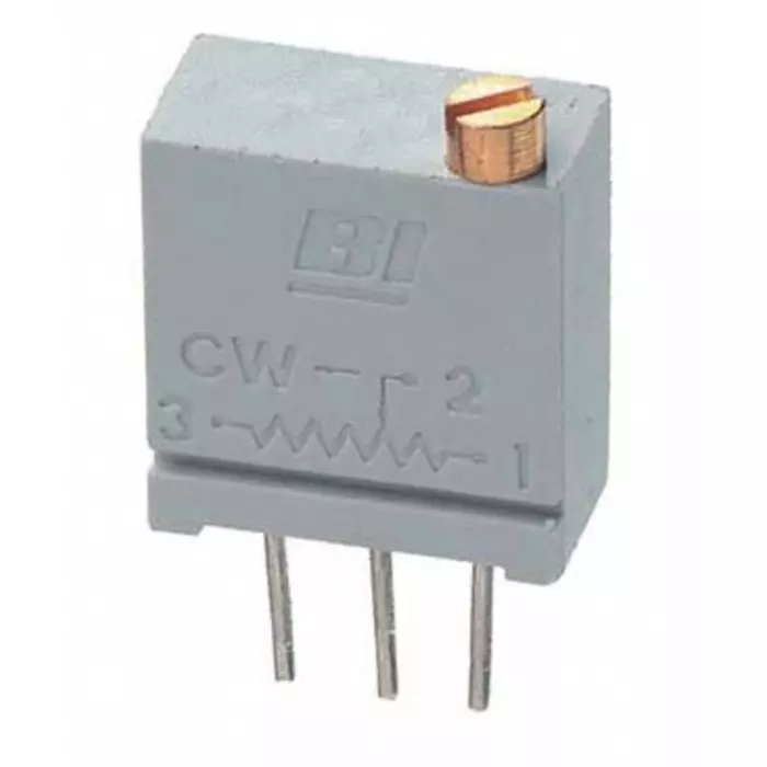 TT Electronics 1 kΩ Through Hole Tri mmer Potentiometer 0.5W Top Adjust TT ElectronicsBI 67, 67WR1KLF (Pack of 5)