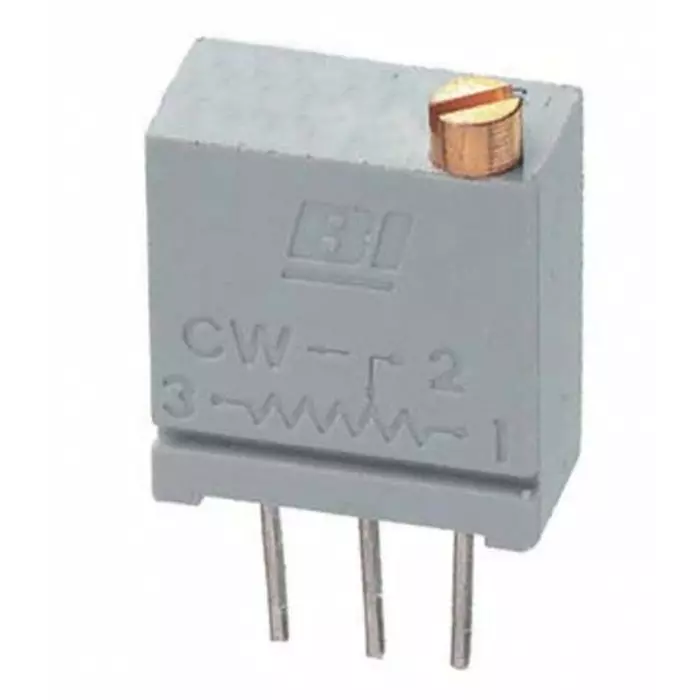 TT Electronics 500 Ω Through Hole Tri mmer Potentiometer 0.5W Top Adjust TT ElectronicsBI 67, 67WR500LF (Pack of 5)