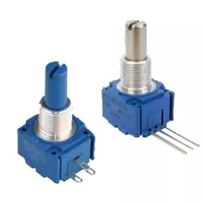 Bourns Potentiometer Panel Mount Through Hole Termination 500 kOhms Resistance, 91R1A-R22-B23L