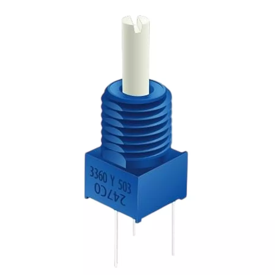 Bourns Potentiometer PCB Mount PC Pin Termination 20 kOhms Resistance, 3360Y-1-203LF
