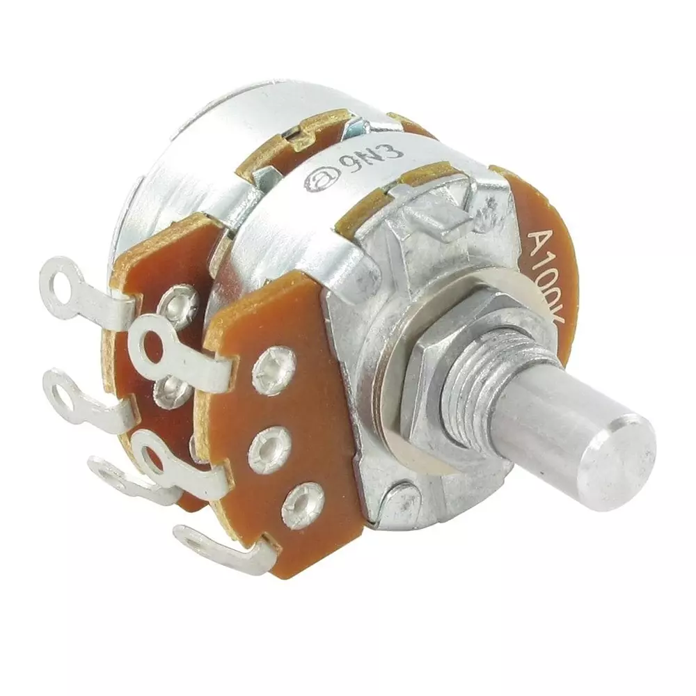 ALPHA Potentiometer Panel Mount Solder Lug Termination 5 kOhms Resistance, RV24BF-10-15R1-B5K-LA